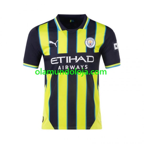 Camisola Manchester City Homem Equipamento Segundo 2024-2025 Manga Curta